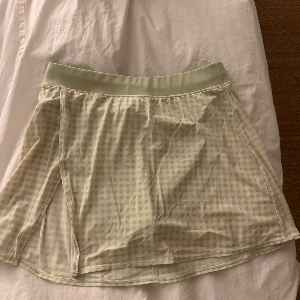 Alo gingham Tennis Skirt